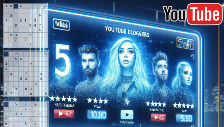 TOP 5 Sudoku blogger on YouTube