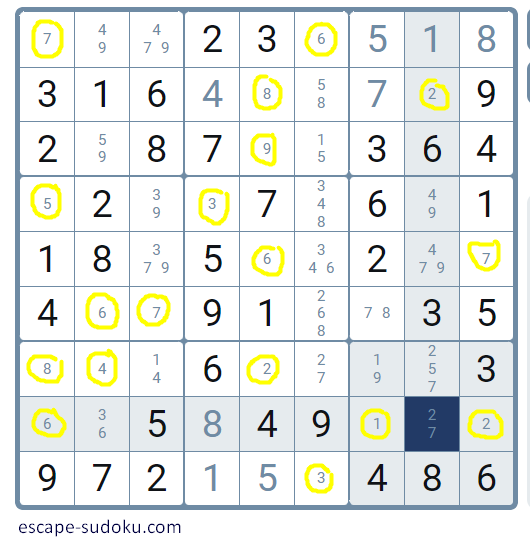 Obvious singles technique